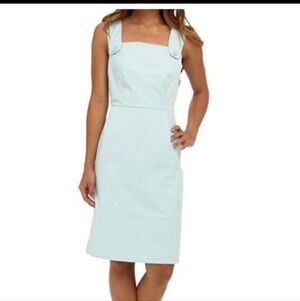 Pendleton Green Sheath Dress Sleeveless Square Neck